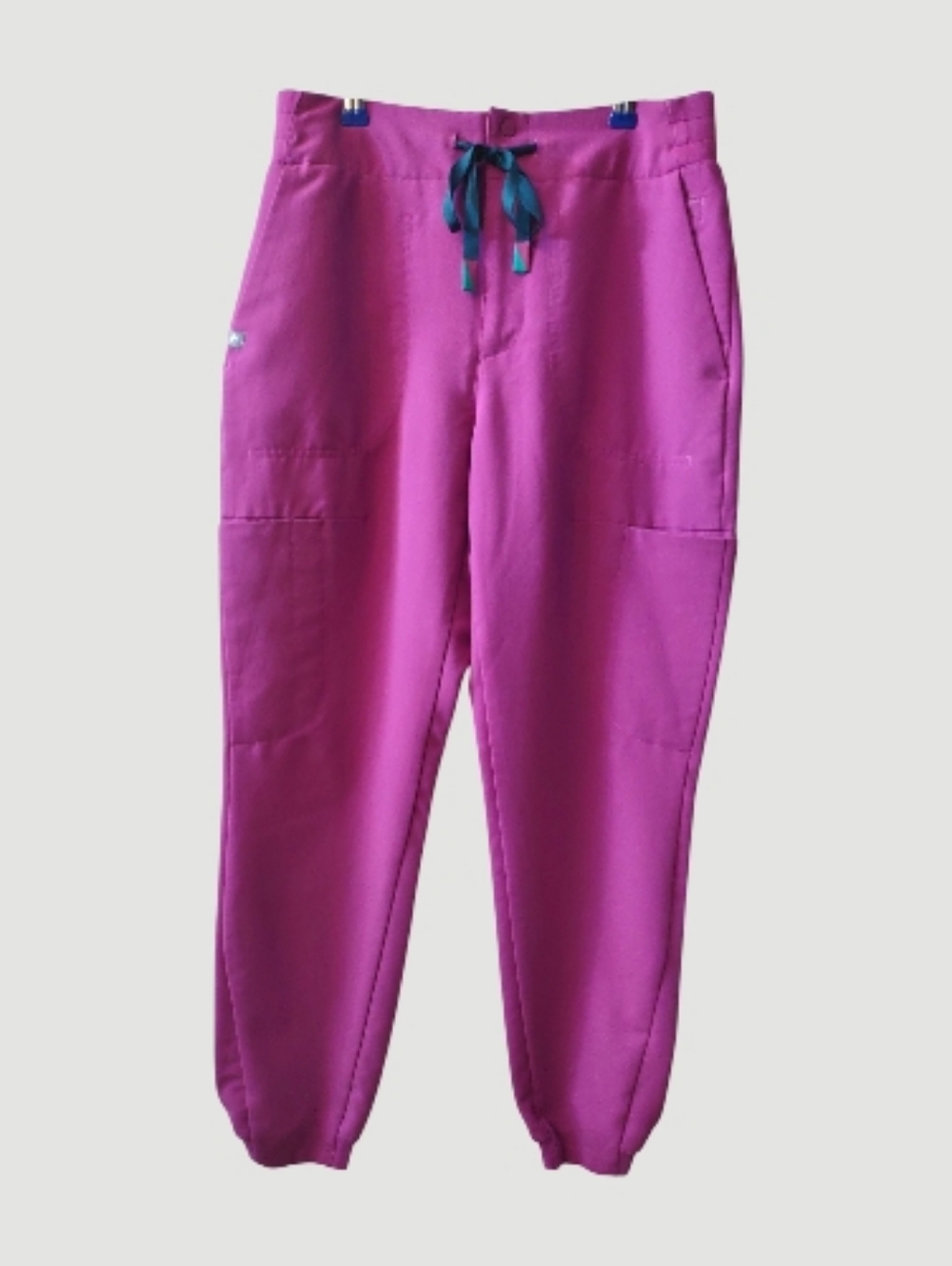 Figs Bright Fuchsia High Waisted Sumaiya Jogger